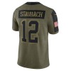 Camiseta Hombre NFL Dallas Cowboys Roger Staubach 12 Nike 2021 Salute to Service